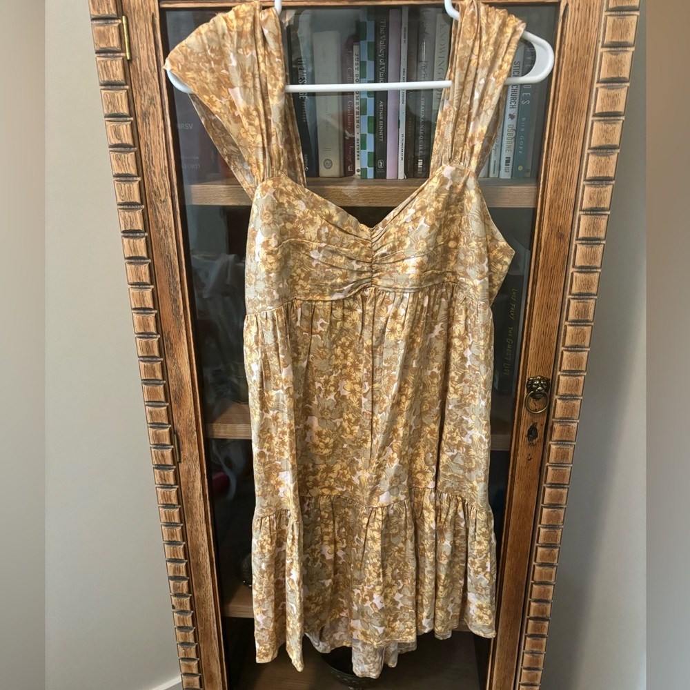 Free People Yellow Mini Dress